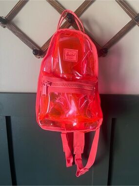 Herschel Supply Company Transparent hot coral  Mini Nova Backpack